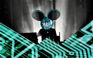 Mouse green light black white - its head free wallpaper
