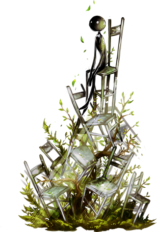 Man sitting chair pile green - a black background behind free wallpaper for mobile