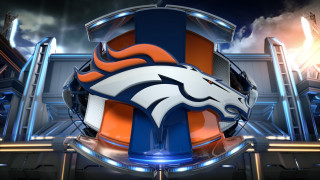 Denver football logo clouds lights - a denver football logo free wallpaper
