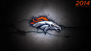 Denver football wall logo flames - a white horse free wallpaper
