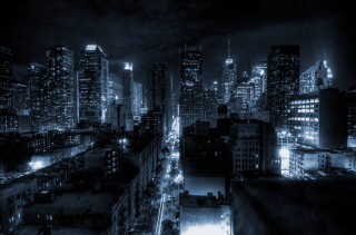 City night lights dark cloudy - the building and the sky free wallpaper