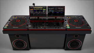 Dj desk laptops mixer music - free neon wallpaper for desktop