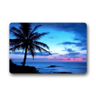 Palm tree silhouette sunset ocean 8 - free sunset wallpaper for tablet