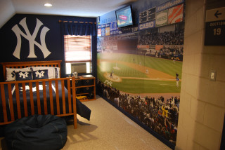 Baseball themed bedroom crib wallpaper - a bedroom free wallpaper
