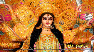 Woman costume sword headdress gold - a gold background free wallpaper for desktop