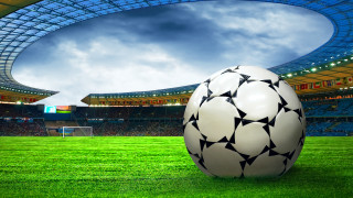 Soccer ball lush green field 7 - a stadium free wallpaper