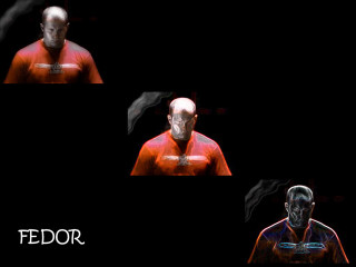 Bald man three poses image - a bald head free wallpaper for desktop