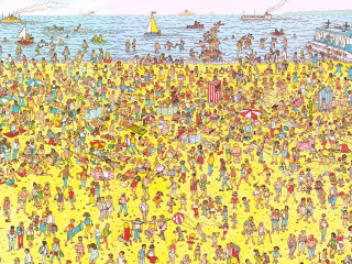 Crowd beach ocean boat yellow - criterion collection free wallpaper