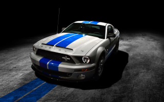 Mustang cobra digital rendering beach - eddie mendoza free wallpaper for desktop
