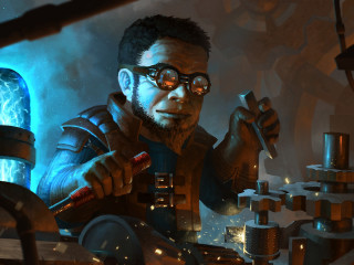 Man science fiction pipe tool - altermodern free wallpaper