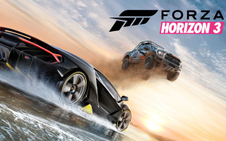 Car driving water sky forza - a car driving free wallpaper