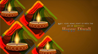 Colorful diwali candles festival lights - candle free wallpaper