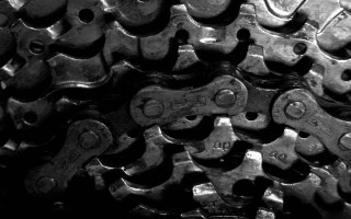 Chain assemblage blackwhite mechanical monochrome - mechanical free wallpaper