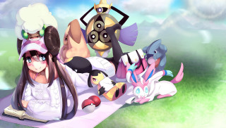 Woman blanket pokemon characters book - a storybook illustration free wallpaper