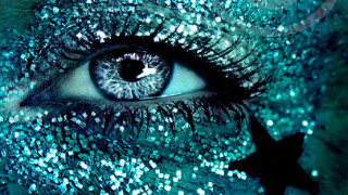Glitter face star eye person - glitter free wallpaper