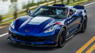 Blue sports car lake trees - a lake and trees free wallpaper