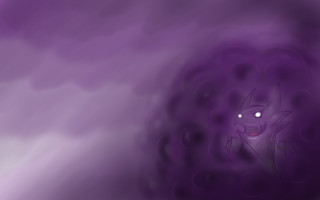 Purple background face black outline - a black outline free wallpaper