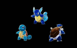 Three colored pokemons dark background - the dark background free wallpaper for desktop