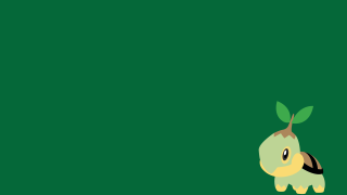 Green bird leaf head image - asai chū free wallpaper