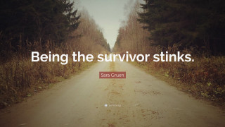 Dirt road trees quote survivor - strong free wallpaper