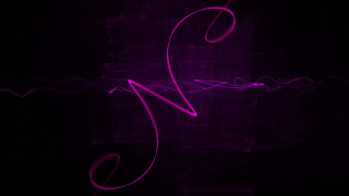 Purple neon heart string third - the middle of it free wallpaper