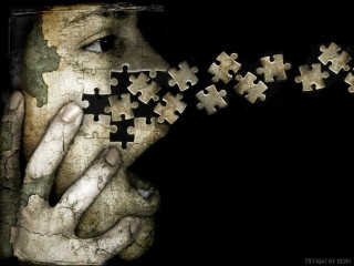 Woman holding puzzle piece missing - brad kunkle free wallpaper