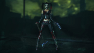 Gothic woman black red hammer - outfit holding free wallpaper