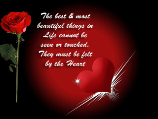 Red rose heart black background - life free wallpaper