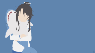 Woman shark head blue object - a blue object free wallpaper