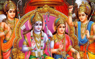 Three deities throne man woman - a throne free wallpaper