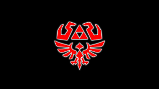 Red black logo bird gad - vector art free wallpaper