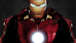 Iron man closeup light black - a white spot free wallpaper