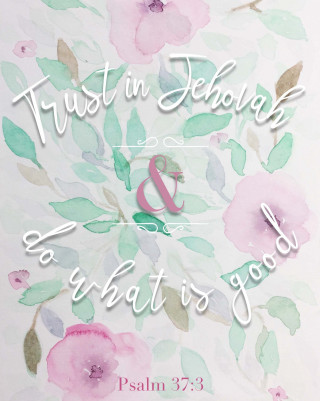 Trust solomon pink green flower - free aesthetic wallpaper