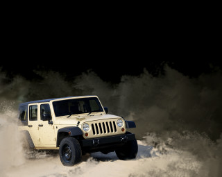 White jeep snow field night - a.d.m. cooper free wallpaper for desktop