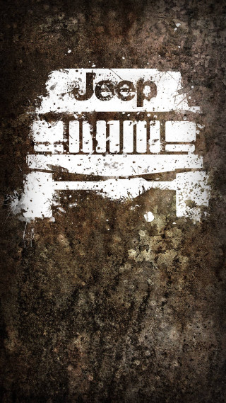 Grungy wall jeep logo jeep - concrete art free wallpaper for mobile