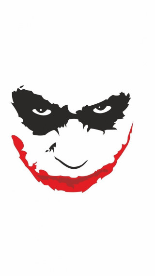 Joker face red nose black - black eye free wallpaper