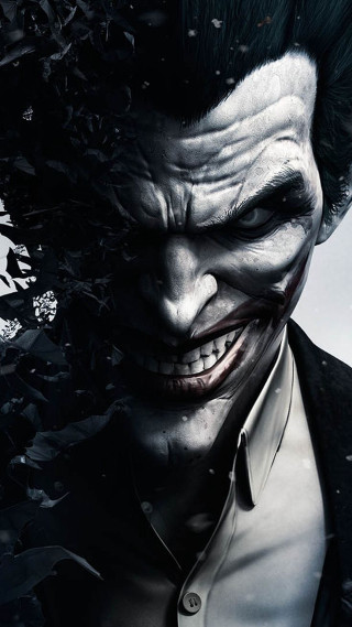 Creepy man in suit face - his mouth free wallpaper for mobile