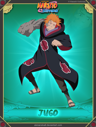 Cartoon character orange hair black - black outfit free wallpaper