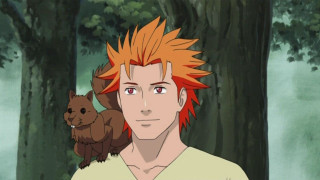 Man orange hair bear shoulder - adam manyoki free wallpaper