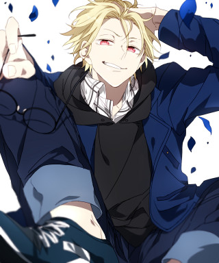 Blonde man sitting flowers smile - armin hansen free wallpaper for mobile