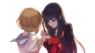 Anime girls touching hands together - the others hand free wallpaper