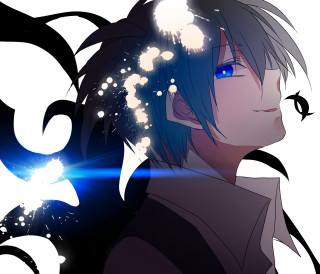 Blue eyed man black hair - his hair free wallpaper