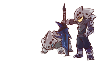 Knight dog sword outfit holding - its mouth free wallpaper for desktop