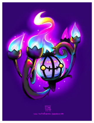 Colorful drawing cat glowing face - tail free wallpaper for mobile