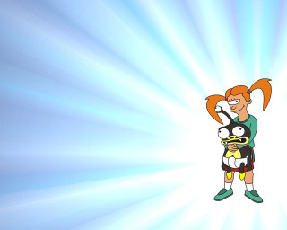 Cartoon character cat back blue - a sunburst free wallpaper