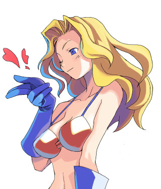 Cartoon woman bikini gloves chest - neogeo free wallpaper for tablet