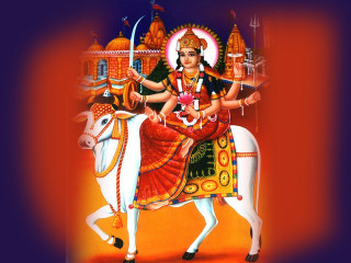 Woman riding cow man temple - a cow free wallpaper
