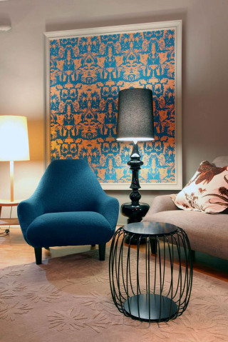 Living room blue chair blue 2 - a blue chair free wallpaper