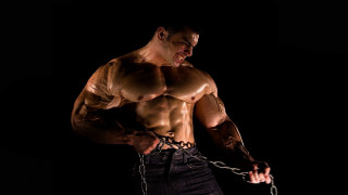 Muscular man chain waist strong 2 - muscular free wallpaper