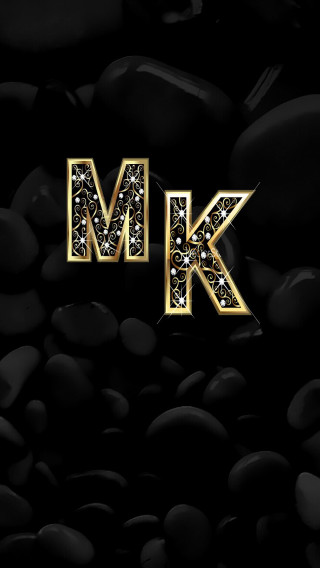 Black gold letter black background - letter free wallpaper for mobile